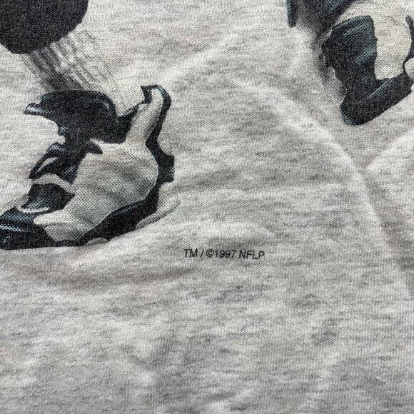 90S VINTAGE PITTSBURGH STEELERS SHORT SLEEVE GRAPHIC TEE MEN'S LARGE BETTIS - Picture 5 of 11